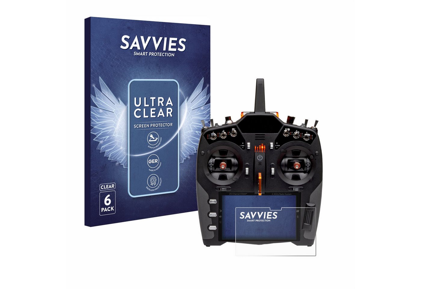 Savvies Displayschutzfolie Schutzfolie für Spektrum NX20, 6 Stück, Displayschutz Schutz Folie Klar Transparent Savvies Displayschutzfolie Schutzfolie für Spektrum NX20, 6 Stück, Displayschutz Schutz Folie Klar Transparent von Savvies