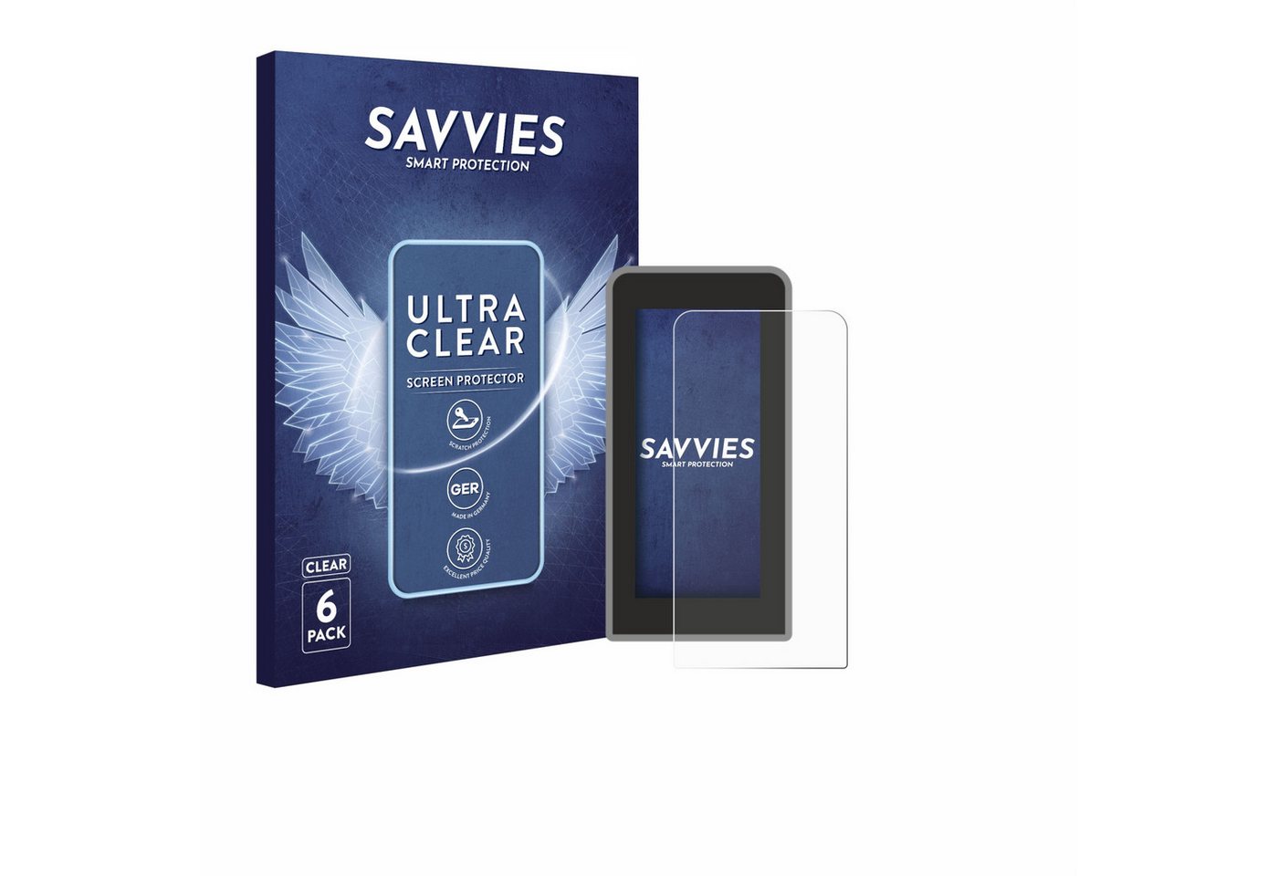 Savvies Displayschutzfolie Schutzfolie für Tenways CGO600 Pro, 6 Stück, 6 Stück, Displayschutz Schutz Folie Klar Transparent von Savvies