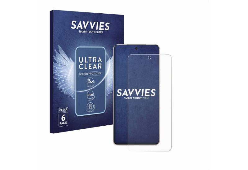 Savvies Displayschutzfolie Schutzfolie für Vivo Y300 Pro Plus, 6 Stück, Displayschutz Schutz Folie Klar Transparent von Savvies