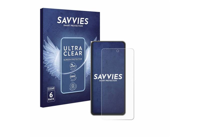 Savvies Displayschutzfolie Schutzfolie für realme GT 7T, 6 Stück, 6 Stück, Displayschutz Schutz Folie Klar Transparent von Savvies