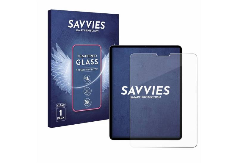 Savvies Panzerglas für Apple iPad Pro 11 WiFi 2021 (3. Gen), Displayschutzglas, Schutzglas Echtglas 9H Härte klar Anti-Fingerprint" von Savvies