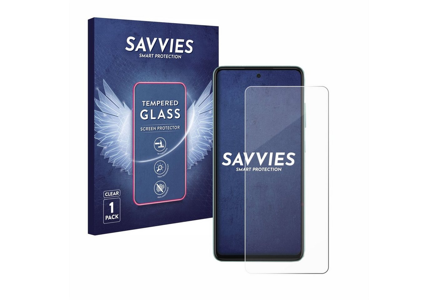 Savvies Displayschutzglas Schutzglas für Samsung Galaxy A52, 1 Stück, Displayschutz 9H Glas Klar Transparent Savvies Displayschutzglas Schutzglas für Samsung Galaxy A52, 1 Stück, Displayschutz 9H Glas Klar Transparent von Savvies