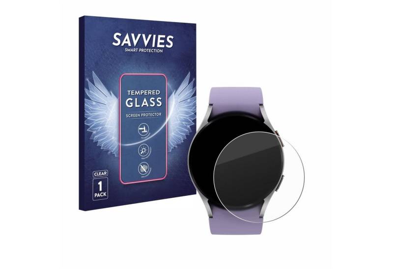 Savvies Displayschutzglas Schutzglas für Samsung Galaxy Watch 5 (40mm), Displayschutz 9H Glas Klar Transparent von Savvies