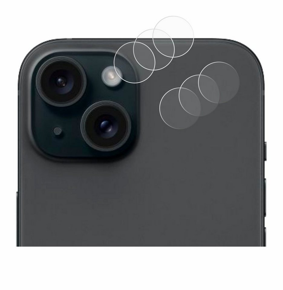 Savvies Schutzfolie für Apple iPhone 15 (NUR Kameraschutz), Displayschutzfolie, 18 Stück, Folie klar von Savvies
