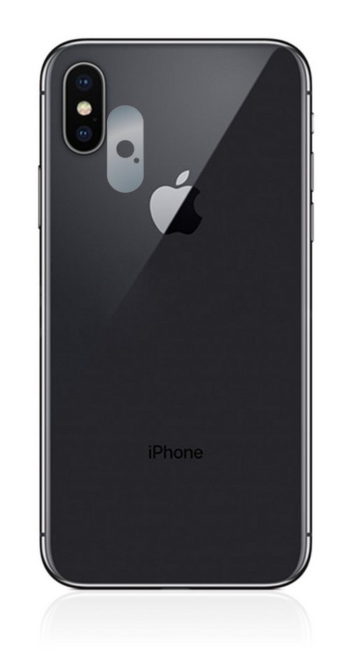 Savvies Schutzfolie für Apple iPhone X (NUR Kameraschutz), Displayschutzfolie, 6 Stück, Folie klar von Savvies