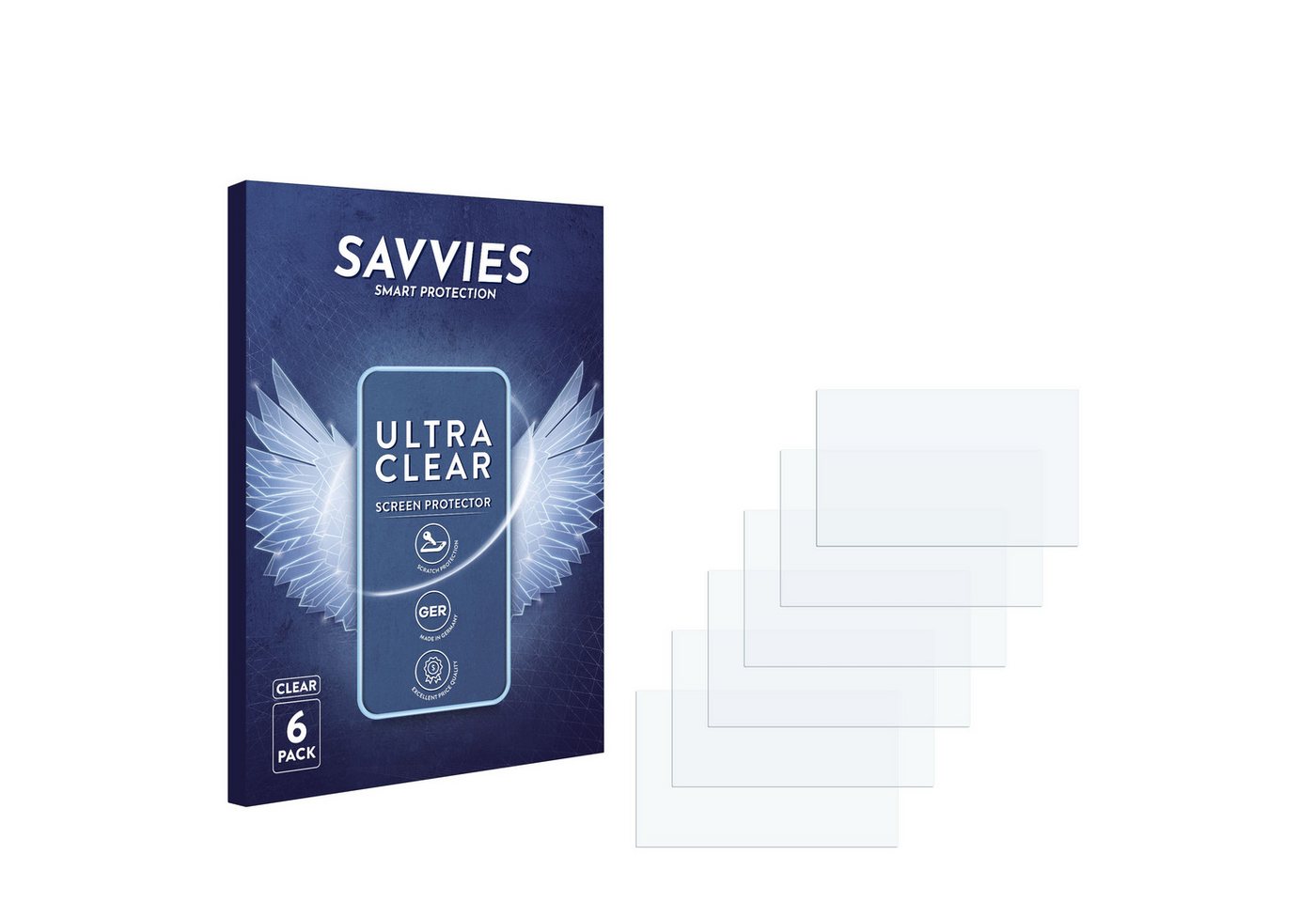 Savvies Schutzfolie für Archos 48 internet tablet, Displayschutzfolie, 6 Stück, Folie klar von Savvies