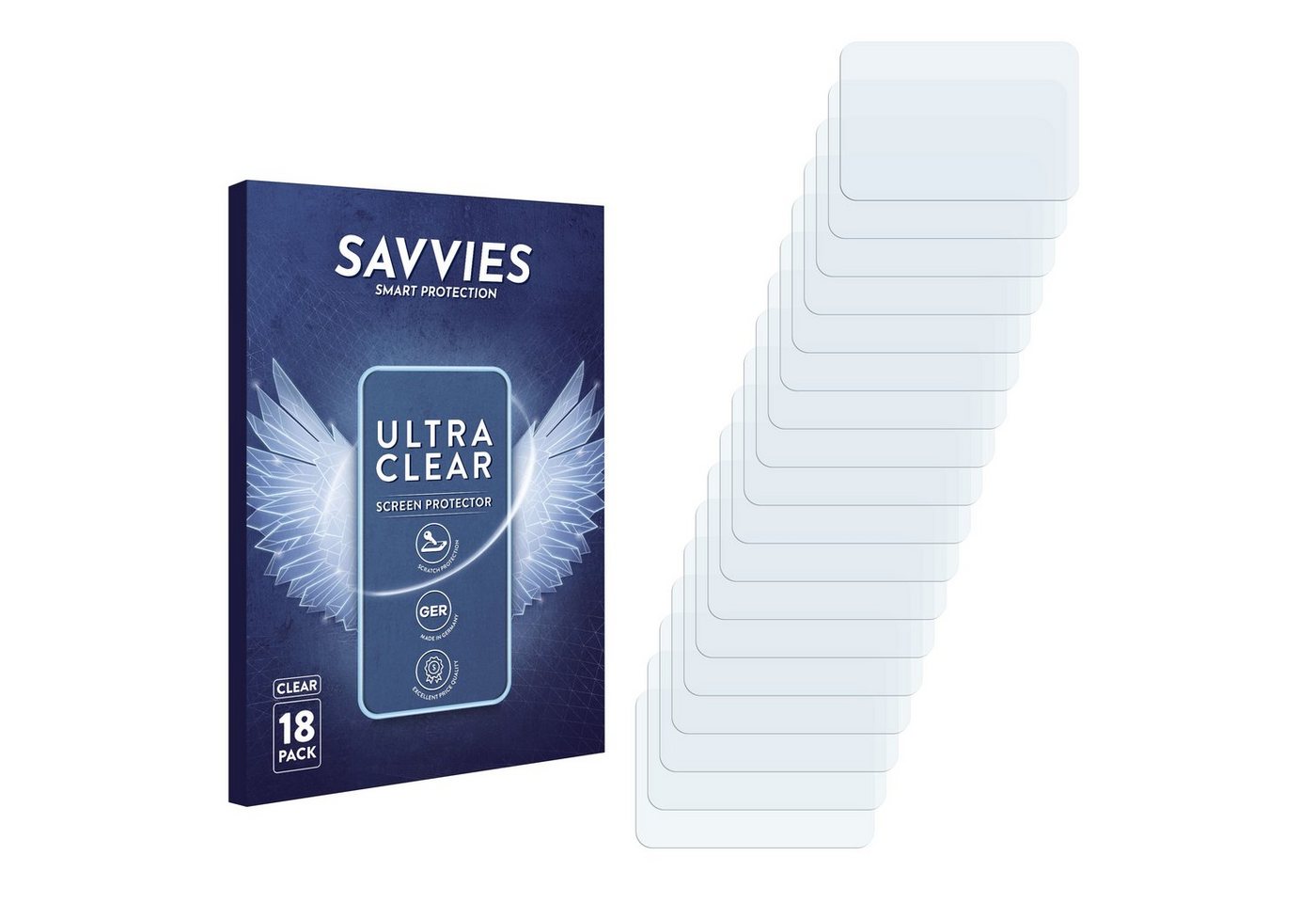 Savvies Schutzfolie für Ateq VT67 RDKS-Tablet, Displayschutzfolie, 18 Stück, Folie klar von Savvies