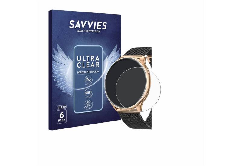 Savvies Displayschutzfolie Schutzfolie für Banlvs G35 1.32", 6 Stück, 6 Stück, Displayschutz Schutz Folie Klar Transparent von Savvies