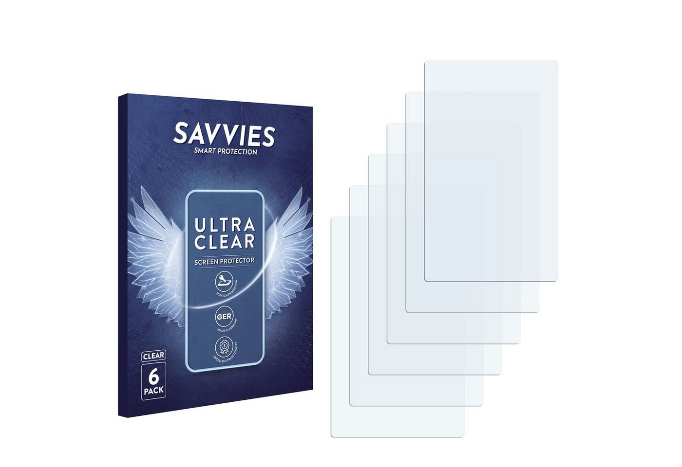 Savvies Schutzfolie für Beurer TL 30 (Tageslichtlampe), Displayschutzfolie, 6 Stück, Folie klar von Savvies