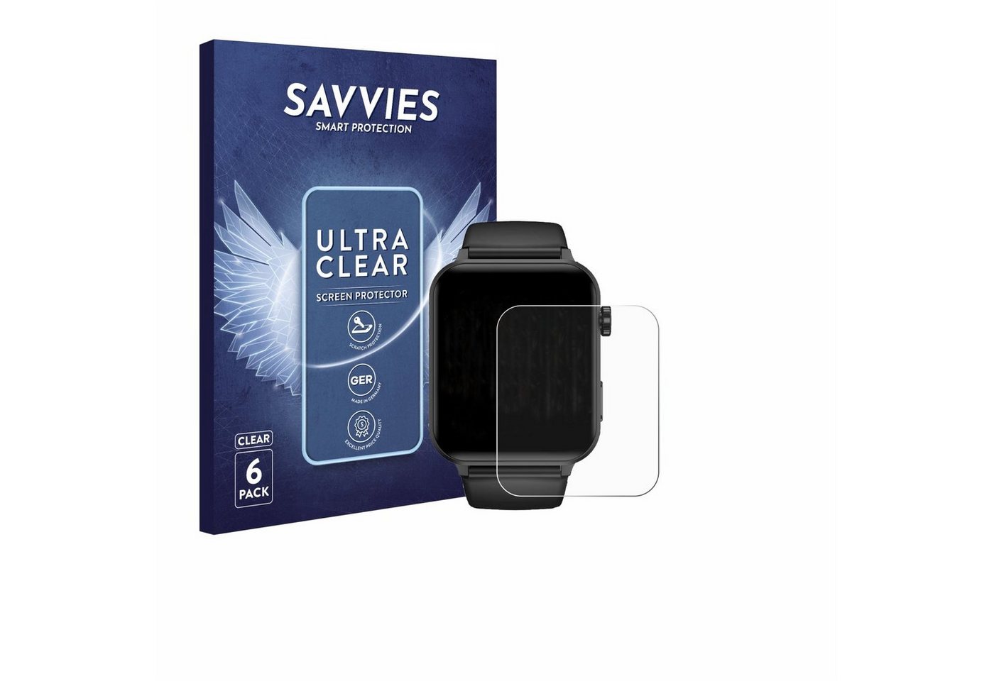 Savvies Displayschutzfolie Schutzfolie für Blackview BV-R30 Pro, 6 Stück, Displayschutz Schutz Folie Klar Transparent Savvies Displayschutzfolie Schutzfolie für Blackview BV-R30 Pro, 6 Stück, Displayschutz Schutz Folie Klar Transparent von Savvies