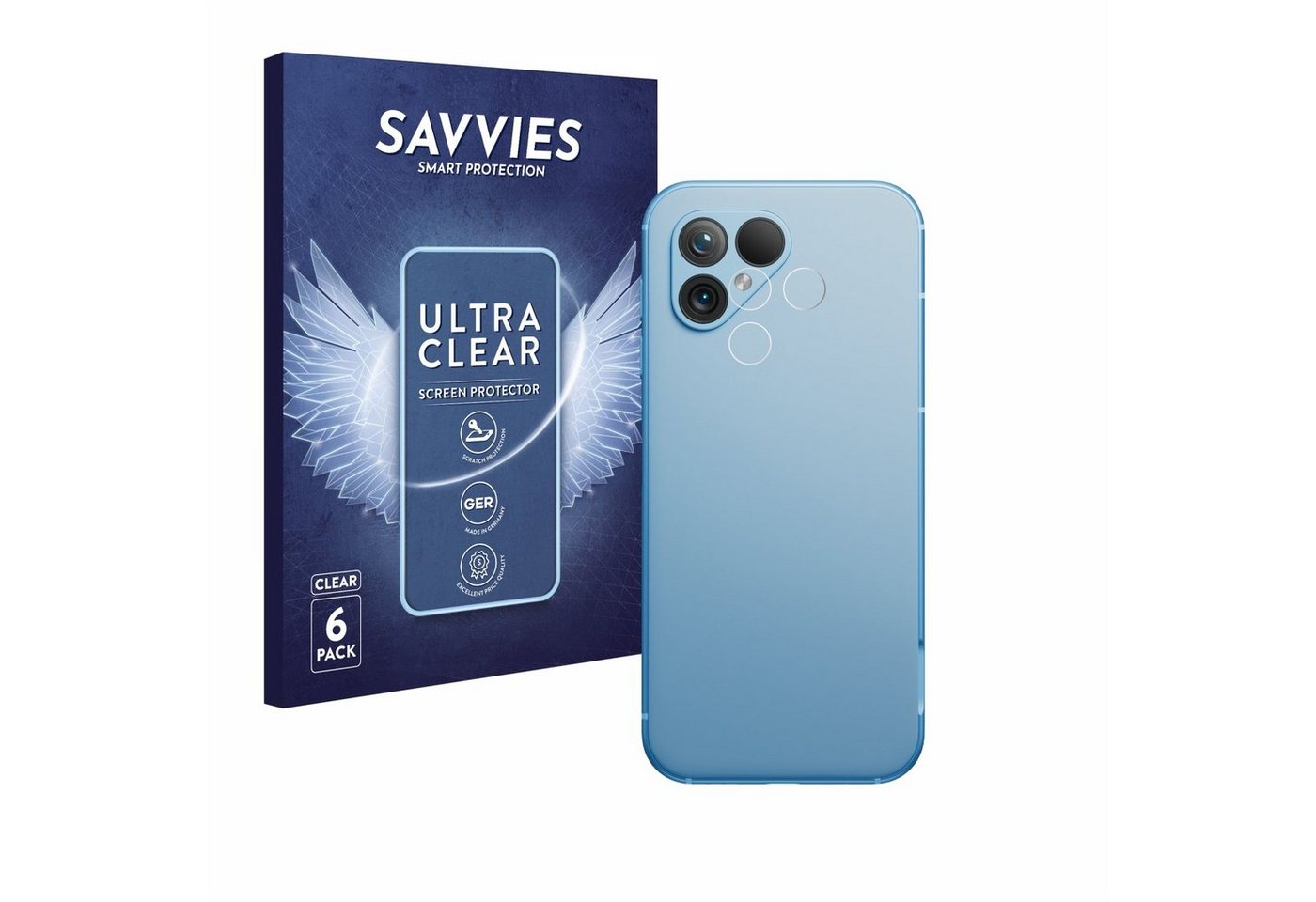 Savvies Displayschutzfolie Schutzfolie für Fairphone 5 (NUR Kameraschutz), 6 Stück, Displayschutz Schutz Folie Klar Transparent von Savvies