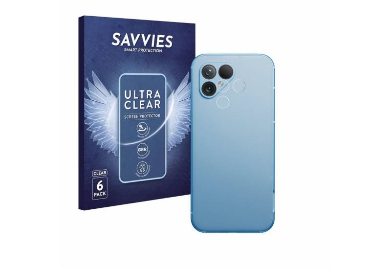 Savvies Displayschutzfolie Schutzfolie für Fairphone 5 (NUR Kameraschutz), 6 Stück, 6 Stück, Displayschutz Schutz Folie Klar Transparent von Savvies