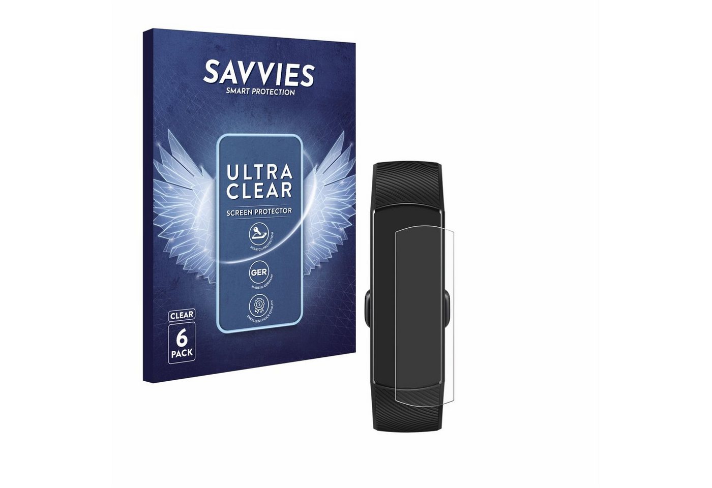 Savvies Displayschutzfolie Schutzfolie für Honor Band 5, 6 Stück, Displayschutz Schutz Folie Klar Transparent Savvies Displayschutzfolie Schutzfolie für Honor Band 5, 6 Stück, Displayschutz Schutz Folie Klar Transparent von Savvies