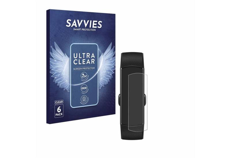 Savvies Displayschutzfolie Schutzfolie für Honor Band 5, 6 Stück, 6 Stück, Displayschutz Schutz Folie Klar Transparent von Savvies