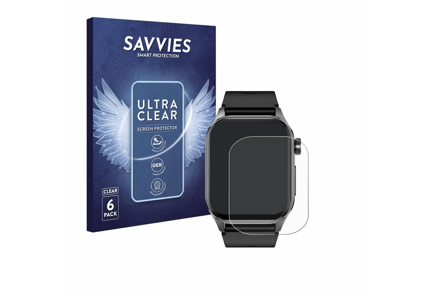 Savvies Displayschutzfolie Schutzfolie für Knauermann Pro 3 2024 (rechteckig), 6 Stück, Displayschutz Schutz Folie Klar Transparent Savvies Displayschutzfolie Schutzfolie für Knauermann Pro 3 2024 (rechteckig), 6 Stück, Displayschutz Schutz Folie Klar Transparent von Savvies