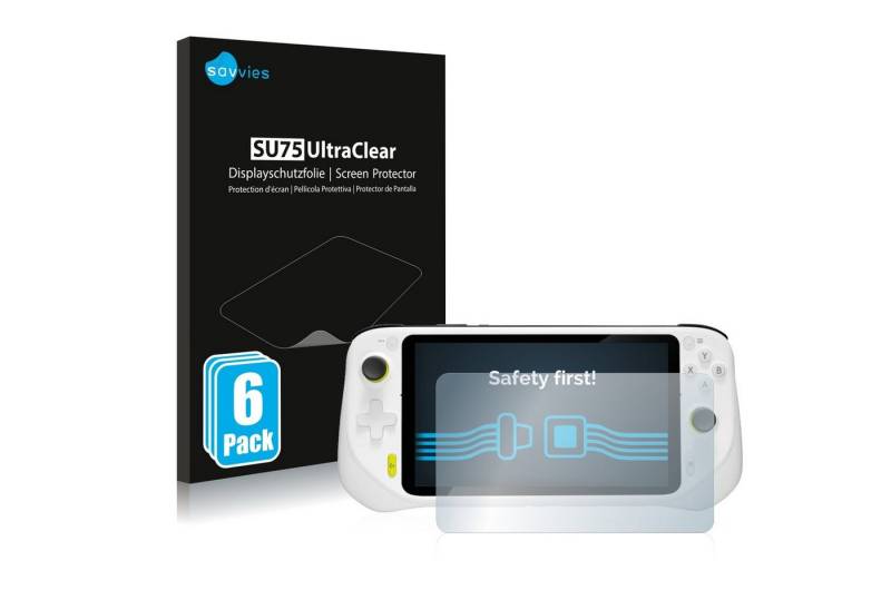 Savvies Displayschutzfolie Schutzfolie für Logitech G Cloud, 6 Stück, 6 Stück, Displayschutz Schutz Folie Klar Transparent von Savvies