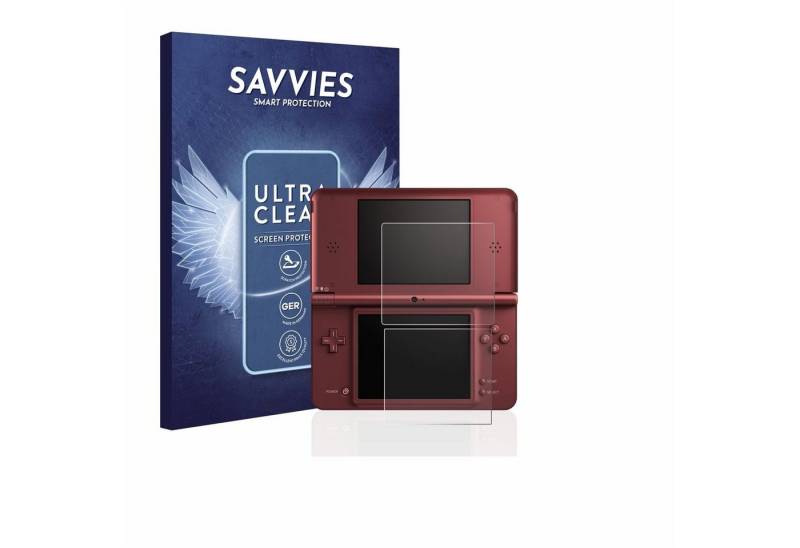Savvies Schutzfolie für Nintendo DSi XL, Displayschutzfolie, 18 Stück, Folie klar von Savvies