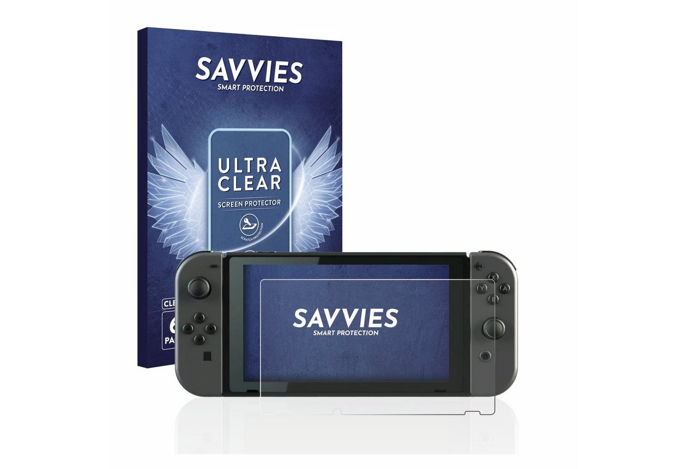 Savvies Schutzfolie für Nintendo Switch, Displayschutzfolie, 6 Stück, Folie klar von Savvies