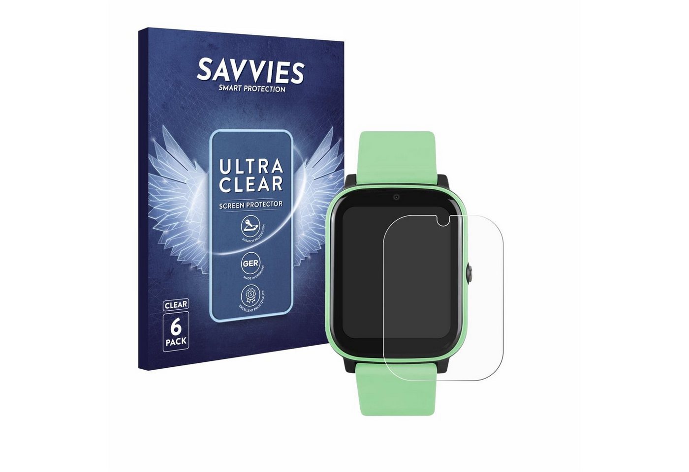 Savvies Displayschutzfolie Schutzfolie für One2Track Connect NEXT, 6 Stück, Displayschutz Schutz Folie Klar Transparent Savvies Displayschutzfolie Schutzfolie für One2Track Connect NEXT, 6 Stück, Displayschutz Schutz Folie Klar Transparent von Savvies
