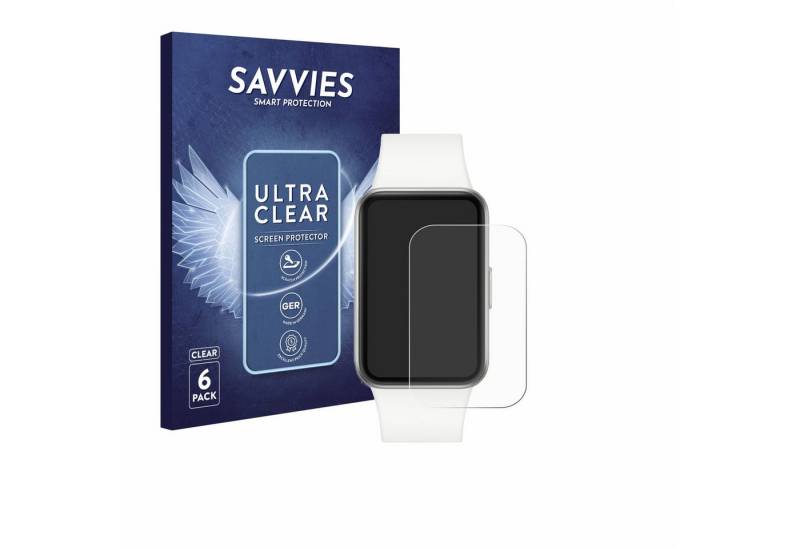 Savvies Displayschutzfolie Schutzfolie für Samsung Galaxy Fit3, 6 Stück, 6 Stück, Displayschutz Schutz Folie Klar Transparent von Savvies