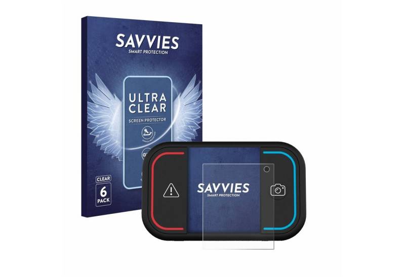 Savvies Schutzfolie für Saphe Drive Mini, Displayschutzfolie, 6 Stück, Folie klar von Savvies