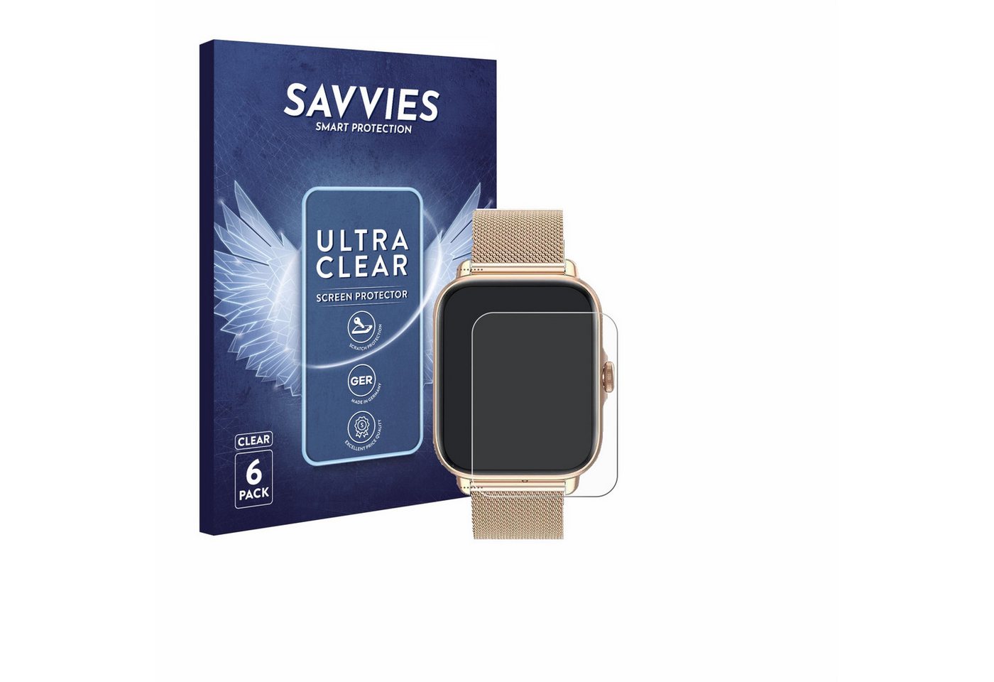 Savvies Displayschutzfolie Schutzfolie für Smartwatch Y22 1.7", 6 Stück, 6 Stück, Displayschutz Schutz Folie Klar Transparent Savvies Displayschutzfolie Schutzfolie für Smartwatch Y22 1.7", 6 Stück, 6 Stück, Displayschutz Schutz Folie Klar Transparent von Savvies