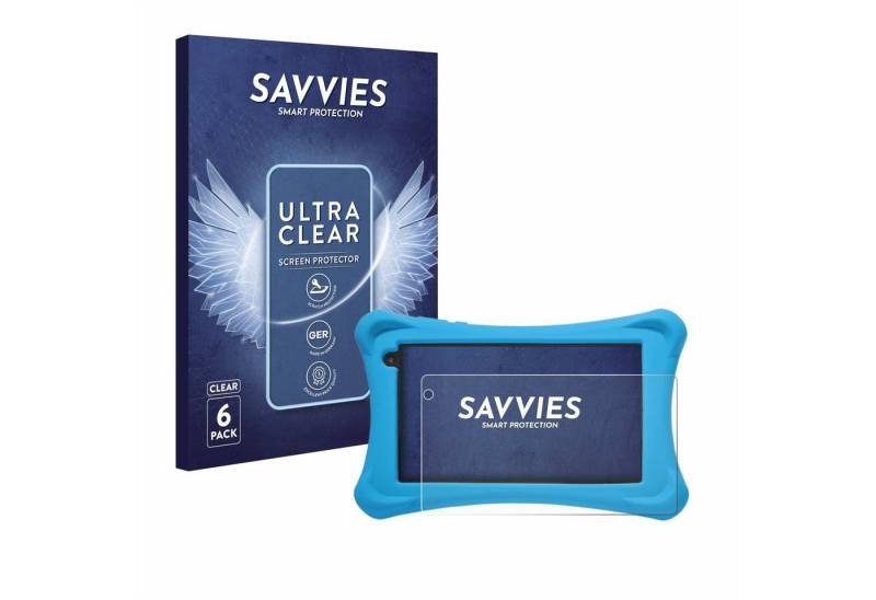 Savvies Schutzfolie für SoyMomo Tablet Lite 3.0, Displayschutzfolie, 6 Stück, Folie klar von Savvies
