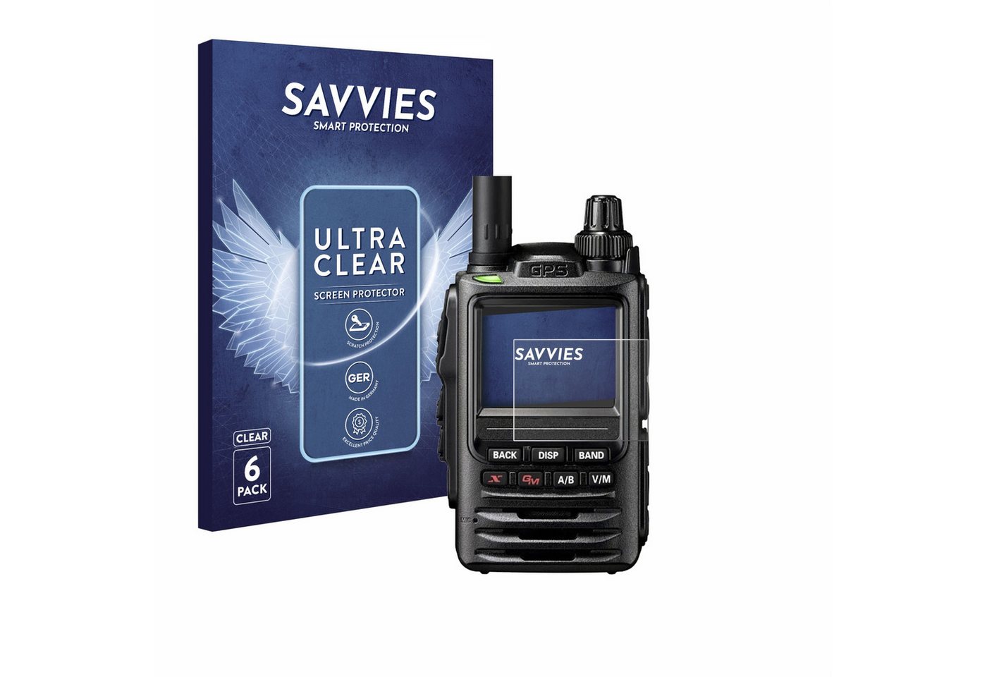 Savvies Displayschutzfolie Schutzfolie für Yaesu FT-3D, 6 Stück, Displayschutz Schutz Folie Klar Transparent Savvies Displayschutzfolie Schutzfolie für Yaesu FT-3D, 6 Stück, Displayschutz Schutz Folie Klar Transparent von Savvies