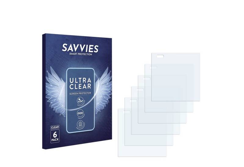 Savvies Displayschutzfolie Schutzfolie für homematic IP Wired Glass Display - plus (HmIPW-WGD-PL), 6 Stück, 6 Stück, Displayschutz Schutz Folie Klar Transparent von Savvies