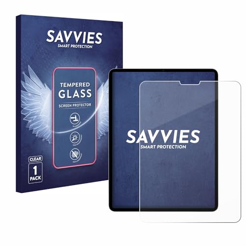 Savvies Panzer Schutz Glas für Apple iPad Pro 11" WiFi 2021 (3. Gen.) 9H Hartglas, Anti-Fingerprint, Displayschutz von Savvies