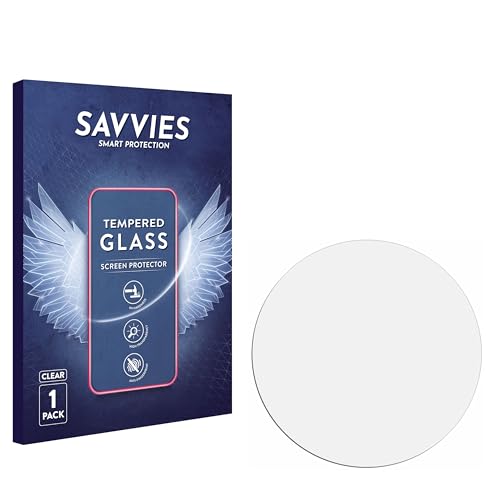 Savvies Panzer Schutz Glas für Skagen Unisex Hybrid Smartwatch SKT1104 9H Hartglas, Anti-Fingerprint, Displayschutz von Savvies