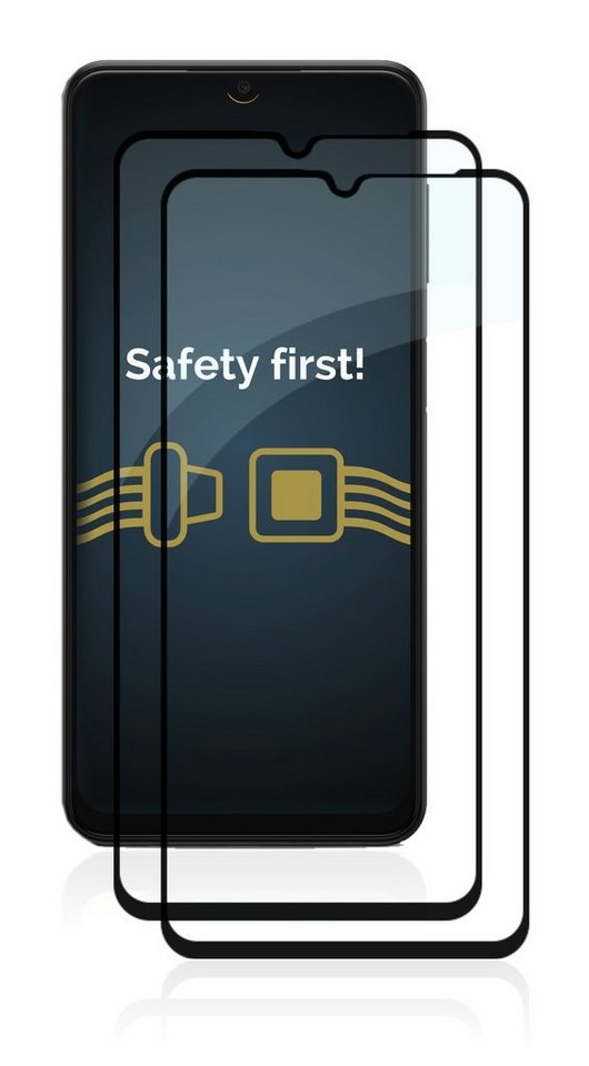 Savvies Displayschutzglas Xtreme Glass 2.5D Full Cover Panzerglas für Samsung Galaxy A13 5G (schwarz) für Samsung Galaxy A13, 2 Stück, Schutzglas klar von Savvies