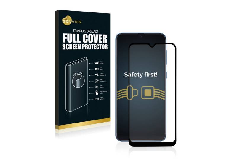 Savvies Displayschutzglas Xtreme Glass 2.5D Full Cover Panzerglas für Samsung Galaxy A50 (schwarz) für Samsung Galaxy A50, Schutzglas klar von Savvies