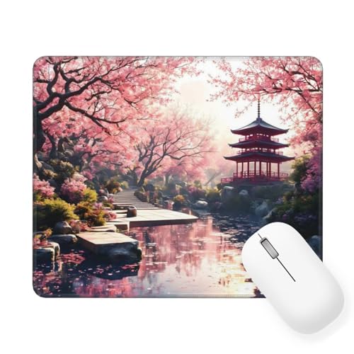 Mauspad Japan Mauspad Klein 20 x 15 cm, Mousepad mit Wasserdicht und Rutschfester, Vernähter Kanten Mousepad Kirschblüten, Gaming Accessories, Verbessert Geschwindigkeit und Präzision für Büro, W-641 Mauspad Japan Mauspad Klein 20 x 15 cm, Mousepad mit Wasserdicht und Rutschfester, Vernähter Kanten Mousepad Kirschblüten, Gaming Accessories, Verbessert Geschwindigkeit und Präzision für Büro, W-641 von Saweefog