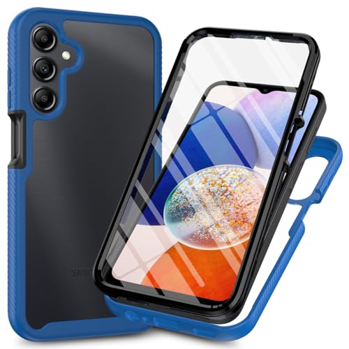 Schutzhülle für Samsung Galaxy A15 4G / 5G, mit integriertem Displayschutz, 360° Rundumschutz, strapazierfähig, kratzfest, stoßfest, dünn, Silikon, transparent, für Samsung A15 16,5 cm (6,5 Zoll), von Sawiqpd