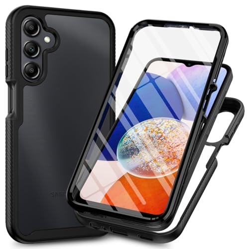 Schutzhülle für Samsung Galaxy A15 4G / 5G, mit integriertem Displayschutz, 360° Rundumschutz, strapazierfähig, kratzfest, stoßfest, dünn, Silikon, transparent, für Samsung A15 16,5 cm (6,5 Zoll), von Sawiqpd
