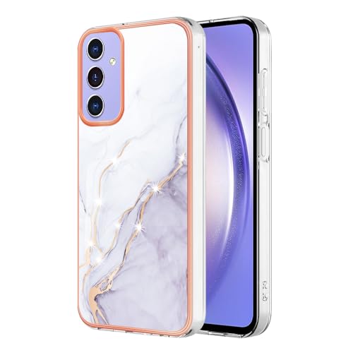 Samsung Galaxy A55 5G Hülle, Glitzer Sparkle Marmor Effekt Weiche Silikon Handyhülle Slim Dünn TPU Bumper Stoßfest Kratzfest Shell Schutzhülle Back Case für Galaxy A55 5G Weiß Samsung Galaxy A55 5G Hülle, Glitzer Sparkle Marmor Effekt Weiche Silikon Handyhülle Slim Dünn TPU Bumper Stoßfest Kratzfest Shell Schutzhülle Back Case für Galaxy A55 5G Weiß von Sawiqpd