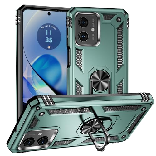 Sawiqpd Motorola Moto G54 Hülle, Militärqualität, robust, schwer, gepanzerte Schutzhülle mit magnetischem Metallring, Ständer, schlanke, stoßfeste Rüstung, Schutzhülle für Motorola Moto G54 5G, Sawiqpd Motorola Moto G54 Hülle, Militärqualität, robust, schwer, gepanzerte Schutzhülle mit magnetischem Metallring, Ständer, schlanke, stoßfeste Rüstung, Schutzhülle für Motorola Moto G54 5G, von Sawiqpd