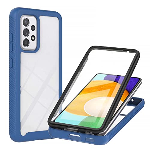 Schutzhülle für Samsung Galaxy A52S 5G / A52 5G / A52 4G mit integriertem Displayschutz, 360° Rundumschutzhülle, strapazierfähig, kratzfest, stoßfest, dünn, Silikon, transparent, Blau Schutzhülle für Samsung Galaxy A52S 5G / A52 5G / A52 4G mit integriertem Displayschutz, 360° Rundumschutzhülle, strapazierfähig, kratzfest, stoßfest, dünn, Silikon, transparent, Blau von Sawiqpd