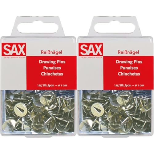 Reißnägel (Klassisch, Reißnägel) (Packung mit 2) von Sax