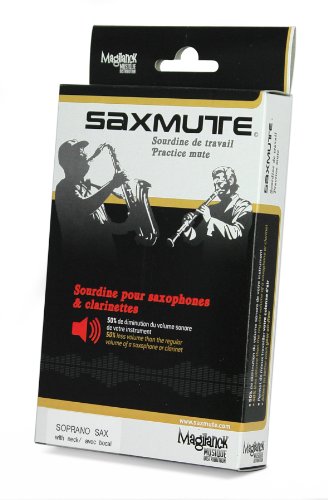 Magilanck Saxophon-Dämpfer für Sopran-Saxophone mit abnehmbarem Hals von Saxmute