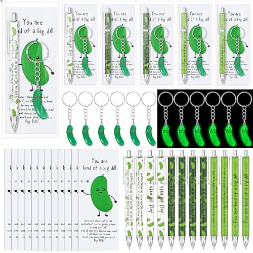 Sayglossy 12 Sets Emotionale Unterstützung, Pickle-Stifte und Schlüsselanhänger, Großpackung mit lustiger Karte, inspirierende, positive Geschenke für Lehrer, Studenten, Schulende, Kollegen Sayglossy 12 Sets Emotionale Unterstützung, Pickle-Stifte und Schlüsselanhänger, Großpackung mit lustiger Karte, inspirierende, positive Geschenke für Lehrer, Studenten, Schulende, Kollegen von Sayglossy