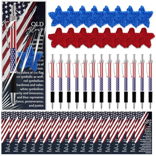 Sayglossy 20 Sets Patrioten-Geschenke, Großpackung amerikanische Flagge, Stifte, patriotisches Thema, Lesezeichen und Flagge, Stern-Gedenktag, Geschenke für Veteranen, Gemeinschaft, Kirche Sayglossy 20 Sets Patrioten-Geschenke, Großpackung amerikanische Flagge, Stifte, patriotisches Thema, Lesezeichen und Flagge, Stern-Gedenktag, Geschenke für Veteranen, Gemeinschaft, Kirche von Sayglossy