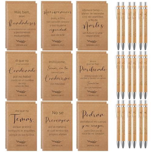 Sayglossy 36 Stück spanische christliche Geschenke Notizbuch und Stift Regalos Cristianos En Español Spanischer religiöser Bibelvers Schrift Notizblock für Damen Herren Vatertag Abschluss Kirche Sayglossy 36 Stück spanische christliche Geschenke Notizbuch und Stift Regalos Cristianos En Español Spanischer religiöser Bibelvers Schrift Notizblock für Damen Herren Vatertag Abschluss Kirche von Sayglossy