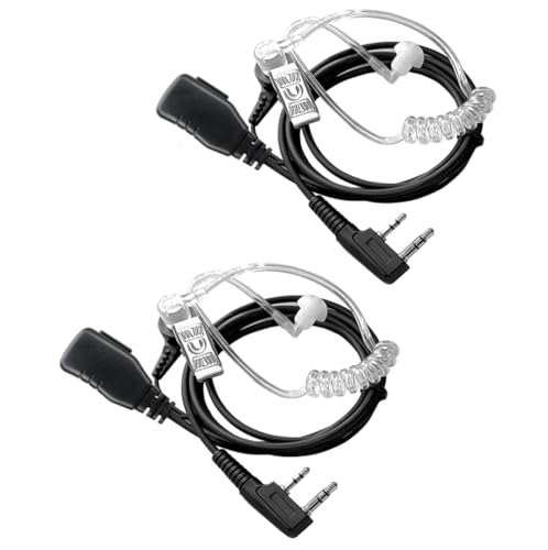Saysurey Walkie-Talkies-Ohrhörer mit PPT mit 3 Paar weichen Ohrhörern, 2 Akustikschlauch-Headset-Ohrhörer, kompatibel mit Baofeng Uv-5r Retevis H-777 Rt1 Rt21 Rt22 Arcshell Ar-5 Zwei-Wege-Funkgerät, 2 Saysurey Walkie-Talkies-Ohrhörer mit PPT mit 3 Paar weichen Ohrhörern, 2 Akustikschlauch-Headset-Ohrhörer, kompatibel mit Baofeng Uv-5r Retevis H-777 Rt1 Rt21 Rt22 Arcshell Ar-5 Zwei-Wege-Funkgerät, 2 von Saysurey