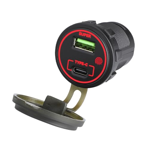 66W Auto Ladungsadapter Doppelanschluss Typ C PD30W+USB 36W Mit Touch Schalter Für Autolkripte SUVs Motorräder Boote Boote 66W Auto Ladungsadapter Doppelanschluss Typ C PD30W+USB 36W Mit Touch Schalter Für Autolkripte SUVs Motorräder Boote Boote von Sbshiouu