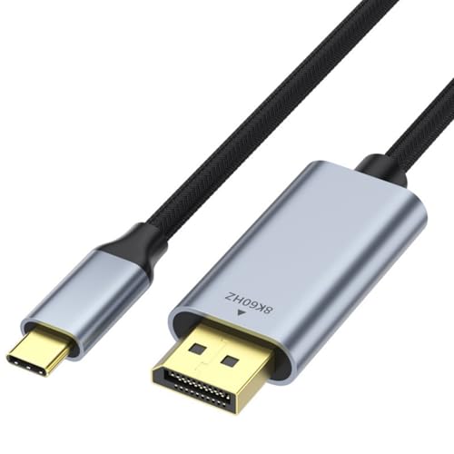 Sbshiouu 1 M/2m Langer Typ C Mann Zum DisplayPort Männlicher Adapterkabelwandlerkabellinie Für Laptopsanschluss Mit Monitoren Sbshiouu 1 M/2m Langer Typ C Mann Zum DisplayPort Männlicher Adapterkabelwandlerkabellinie Für Laptopsanschluss Mit Monitoren von Sbshiouu