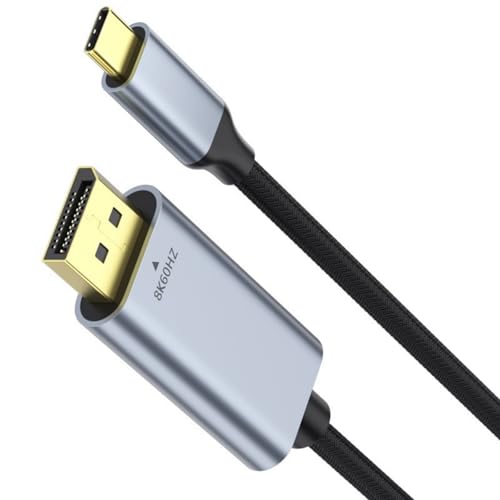 Sbshiouu 1 M/2m Langer Typ C Mann Zum DisplayPort Männlicher Adapterkabelwandlerkabellinie Für Laptopsanschluss Mit Monitoren von Sbshiouu