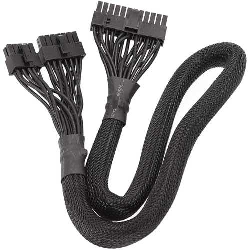 Sbshiouu 14+10 Pin Bis 24 Pinatx Stromversorgungskabel Für AX1500I AX1200I AX860I AX760I Hocheffizientes Netzkabel 60 Cm/23 62 Zoll von Sbshiouu