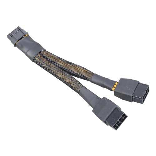 Sbshiouu 15 Cm 8pins Strom Für Motherboards Doppel 8Pin Bis 12+4Pin Adapterkabel Für 12VHPWR RTX4070/4080 Clean Setups von Sbshiouu